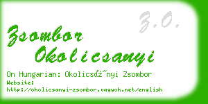 zsombor okolicsanyi business card